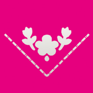 Дырокол угловой "Цветы". Арт 1792030                 