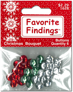 Пуговицы Favorite Findings "Новогодний букет"  . Арт 559001628