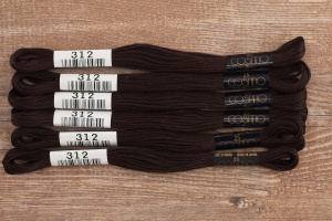 Мулине COSMO однотонный цвет  312       . Арт 25-6/312       