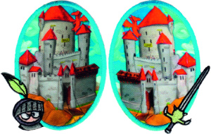 Термоаппликации HKM "Рыцарь и замок". Арт 32801SET/S