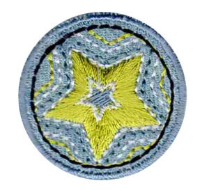 Термоаппликация "Звезда в кружке". Арт 34694/1SB