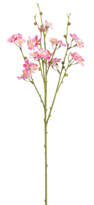 Ветка декоративная "Миндаль", 71 см, 4 веточки, цвет розовый. Арт 203861-400