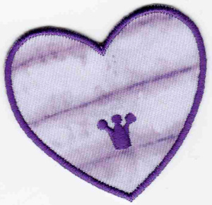 Термоаппликация HKM "Herz Batiklila". Арт 33326/1SB