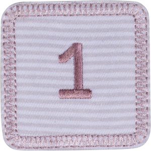Термоаппликация "Цифра 1 розовая". Арт 42583