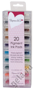 Набор мини штемпельных подушек, PAPERMANIA, 20 цветов. Арт PMA5521100              