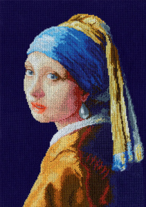 Набор для вышивания "Девушка с жемчужной серёжкой" Я. Вермеер. Арт 06.001.05               