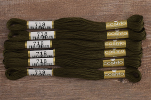 Мулине COSMO однотонный цвет  718       . Арт 25-6/718       