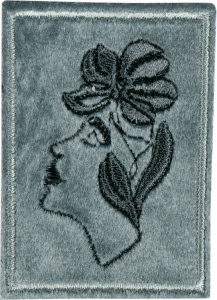 Термоаппликация "Лицо с цветком". Арт 43033