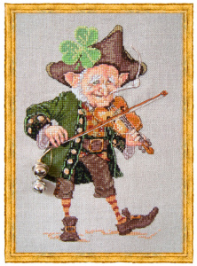 Набор для вышивания "Violoniste au Trèfle" (Скрипач с клевером). Арт 19-A0014 K
