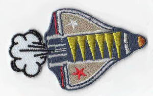 Термоаппликация HKM "Ракета". Арт 33630/1SB