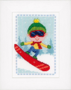 Набор для вышивания "Сноубордист". Арт PN-0147937