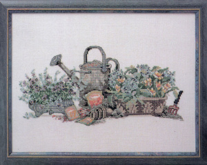 Набор для вышивания "Цветы в горшочках". Арт 84200