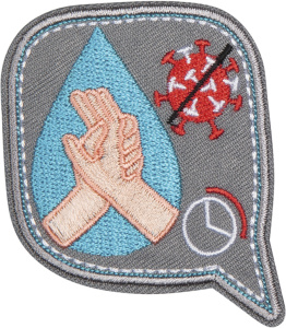 Термоаппликация "Руки дезинфицируют ". Арт 38947