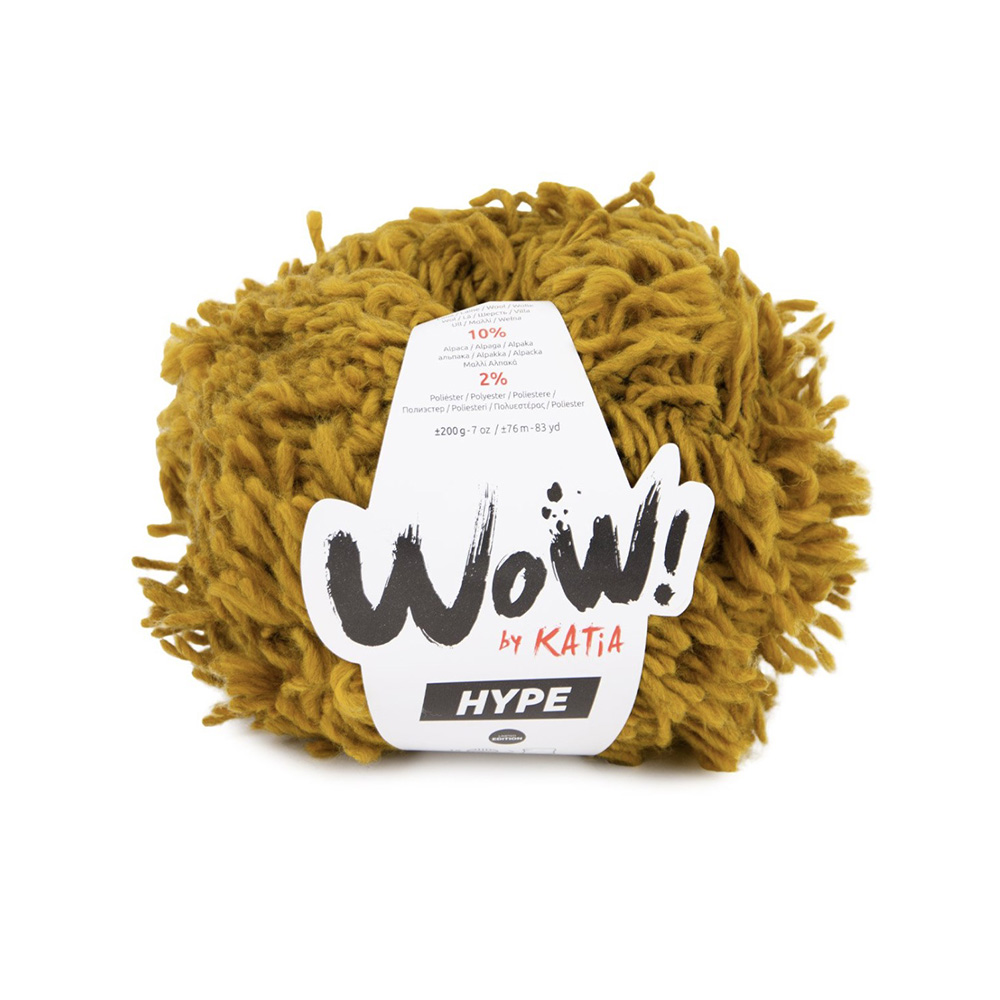 Пряжа Wow - Hype, 73% акрил, 15% шерсть, 10% альпака, 2% полиэстер, 200 г, 76 м. Арт 1447.109