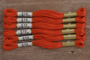 Мулине COSMO однотонный цвет  838       . Арт 25-6/838       