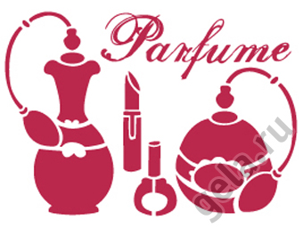Трафарет "Парфюм". Арт KSD131                  