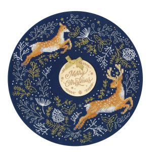 Набор для вышивания "Woodland Wreath". Арт XJS1