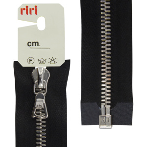 Молния металл, Ni, слайдер FLASH, разъёмная 1 замок, 6 мм, 60 см, цвет 2110, черный. Арт 3501225/60/2110         