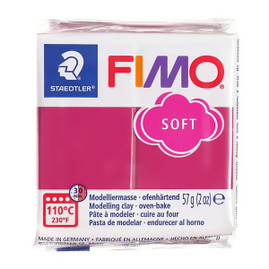 Полимерная глина FIMO "Soft", уп. 57 г, цвет замороженная ягода. Арт 8020-Т23