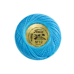 Мулине "Finca Perle"(Жемчужное"), №12,однотонный цвет 3810. Арт 00008/12/3810           