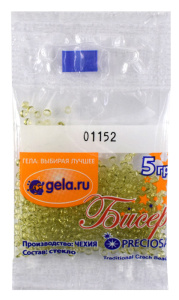 Бисер №10, 5 г., цвет 01152. Арт G 01152
