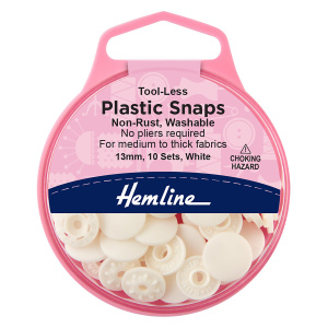 Кнопки пластиковые, с механизмом защелкивания при установке, 13 мм, цвет белый. Арт 444.13.WHIT