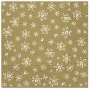 Салфетки трехслойные для декупажа, коллекция "Lunch"  PAW Decor Collection "Звезды повсюду (золото)". Арт SDL195009