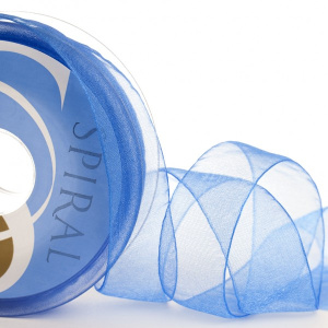 Лента органза SAFISA 15 мм, 25 м, цвет 93, барвинок. Арт 120-15мм-93             