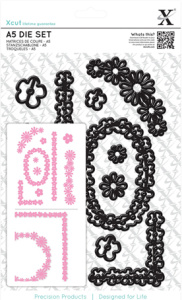 Набор ножей для вырубки "Цветочные бордюры простые". Арт XCU503245