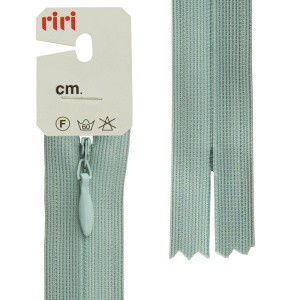 Молния потайная неразъемная, Т3, 60 см, цвет 2712, мятно-серый холодный. Арт 6010917/60/2712         