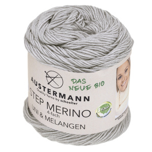 Пряжа Step Merino 4-fath Uni&Melangen Gots, 100% шерсть, 400 м, 100 г. Арт 90317-1001