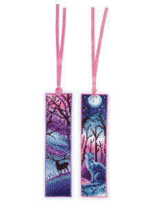 Набор для вышивания закладки "Кот и олень" . Арт PN-0202217