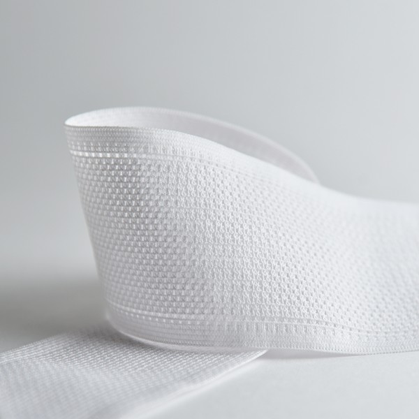 Резинка поясная решетчатая, 52 мм, 25 м, цвет 02 белый. Арт 4798-52мм-02