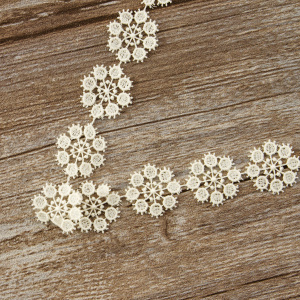 Кружево-вышивка на тюле, 15 мм. Арт 42268/58