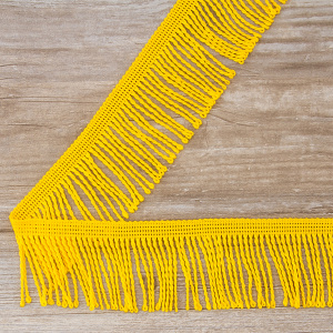 Бахрома витая, 60 мм, цвет яичного желтка. Арт PP-60 col.104