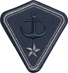 Термоаппликация "Якорь со звездой синего цвета". Арт 43116