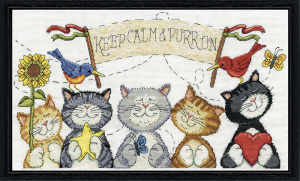 Набор для вышивания "Мурлыкаем дальше". Арт 3425