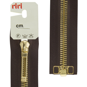 Молния металл, Golg, слайдер STAB, разъёмная 1 замок, 6 мм, 80 см, цвет 2226, темный шоколад. Арт 8653520/80/2226         