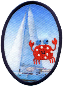 Термоаппликация HKM "Краб с парусником". Арт 32852/1SB