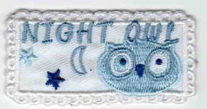 Термоаппликация HPL "Night Owl weiá". Арт 33265/1SB