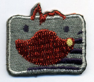 Термоаппликация HKM "Утка в маленьком прямоугольнике". Арт 32526/1SB