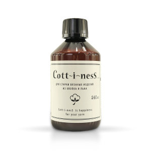 Средство "COTT~I~NESS" для стирки изделий из хлопка и льна, 240 мл. Арт 003240