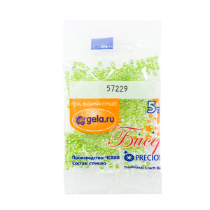 Бисер №10, 5 г., цвет 57229. Арт G 57229