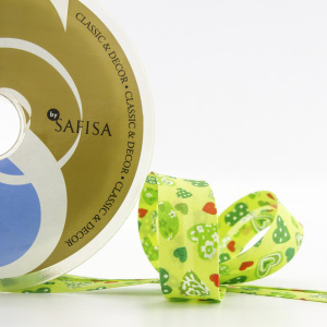 Косая бейка с рисунком SAFISA арт.6530, 20 мм, 20 м, цвет 118. Арт 6530-20мм-118