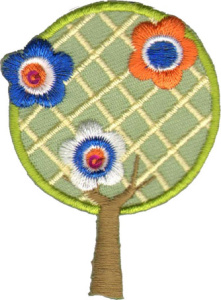 Термоаппликация HKM "Дерево с цветами". Арт 32069/1SB