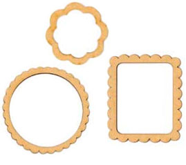 Заготовка для декупажа, "Рамочки". Арт KFS02                   
