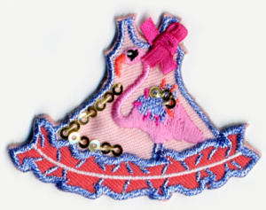 Термоаппликация HKM "Платье". Арт 32341/1SB