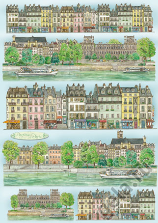 Карта для декупажа "Париж". Арт DFG356                  
