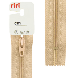 Молния Meras, спираль, неразъёмная, 4 мм, 20 см, цвет 2212, бежевый нейтральный. Арт 2528976/20/2212