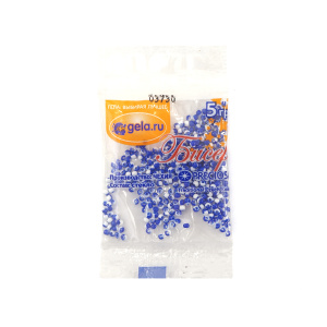 Бисер Preciosa №10, 5 г., цвет №03730 бело-голубой матовый. Арт G 03730